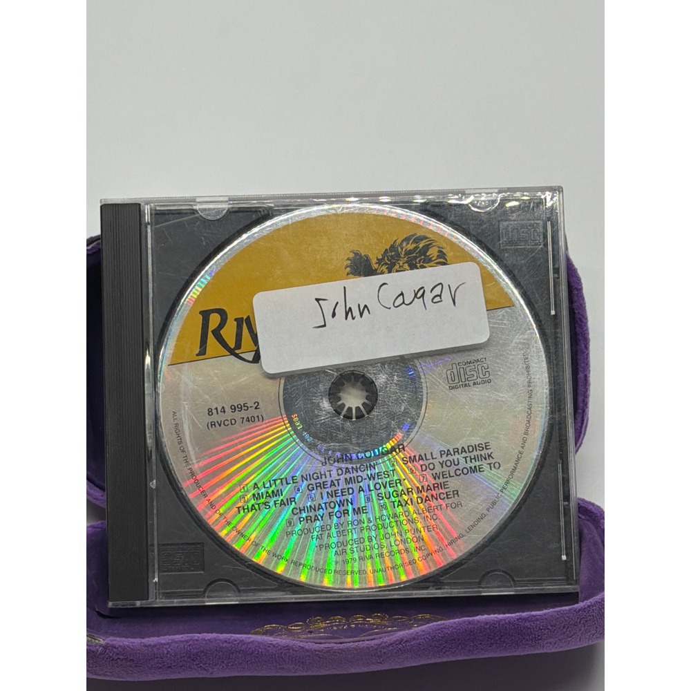 John Cougar Mellencamp‎ John Cougar CD 1979 Riva Records 814 995-2 Rock Music